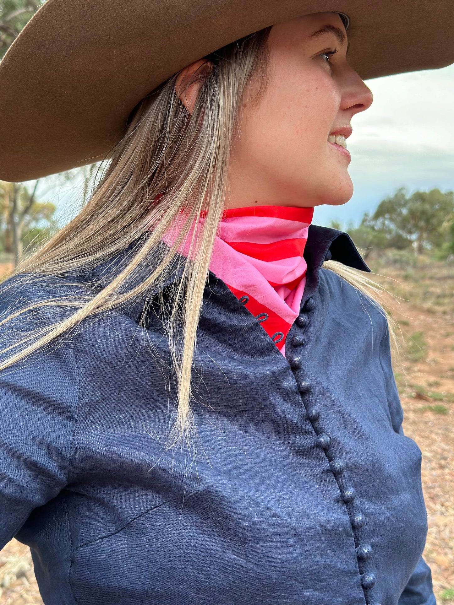 Pink & Red Stripe