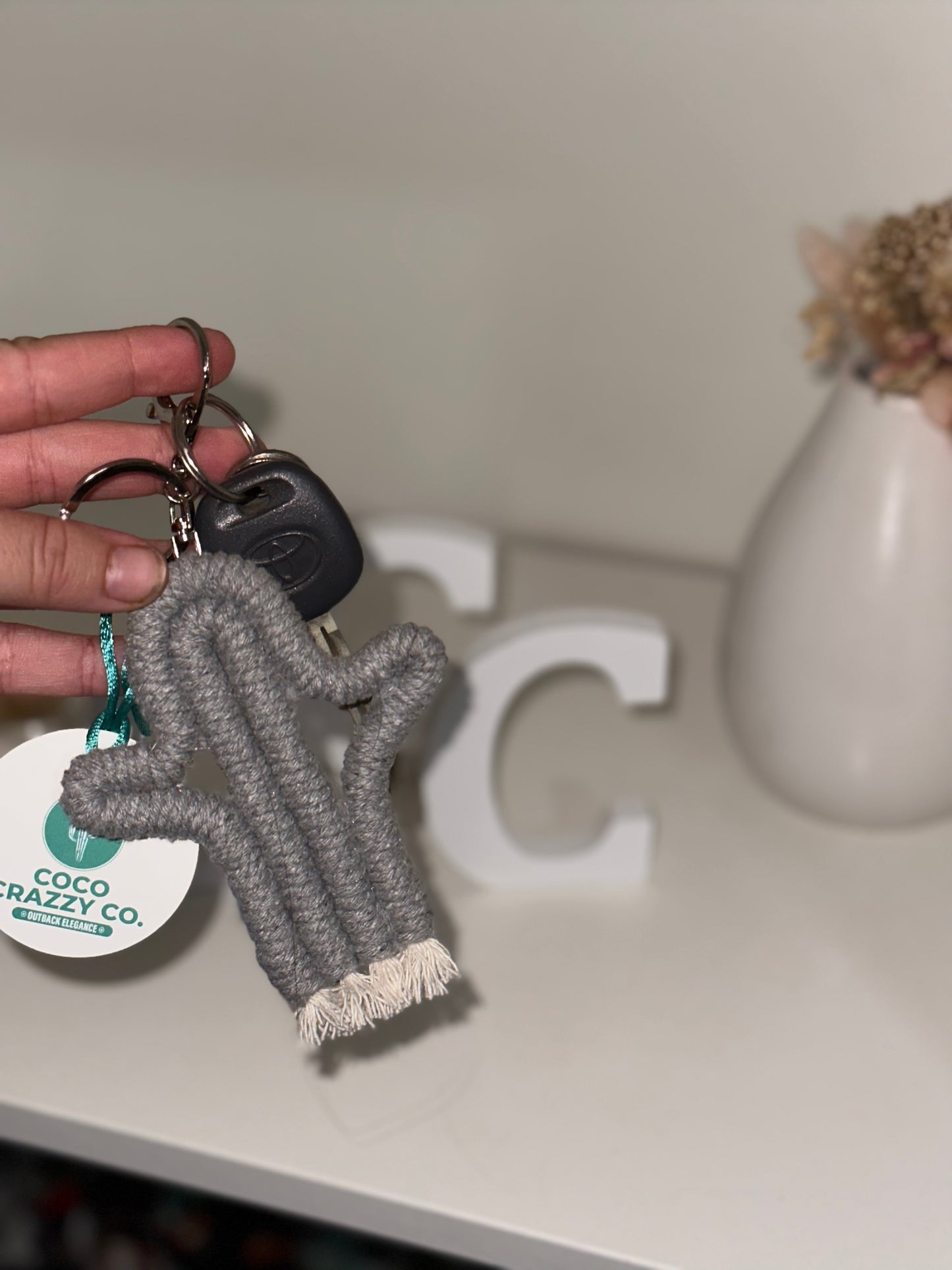 Cactus key chain