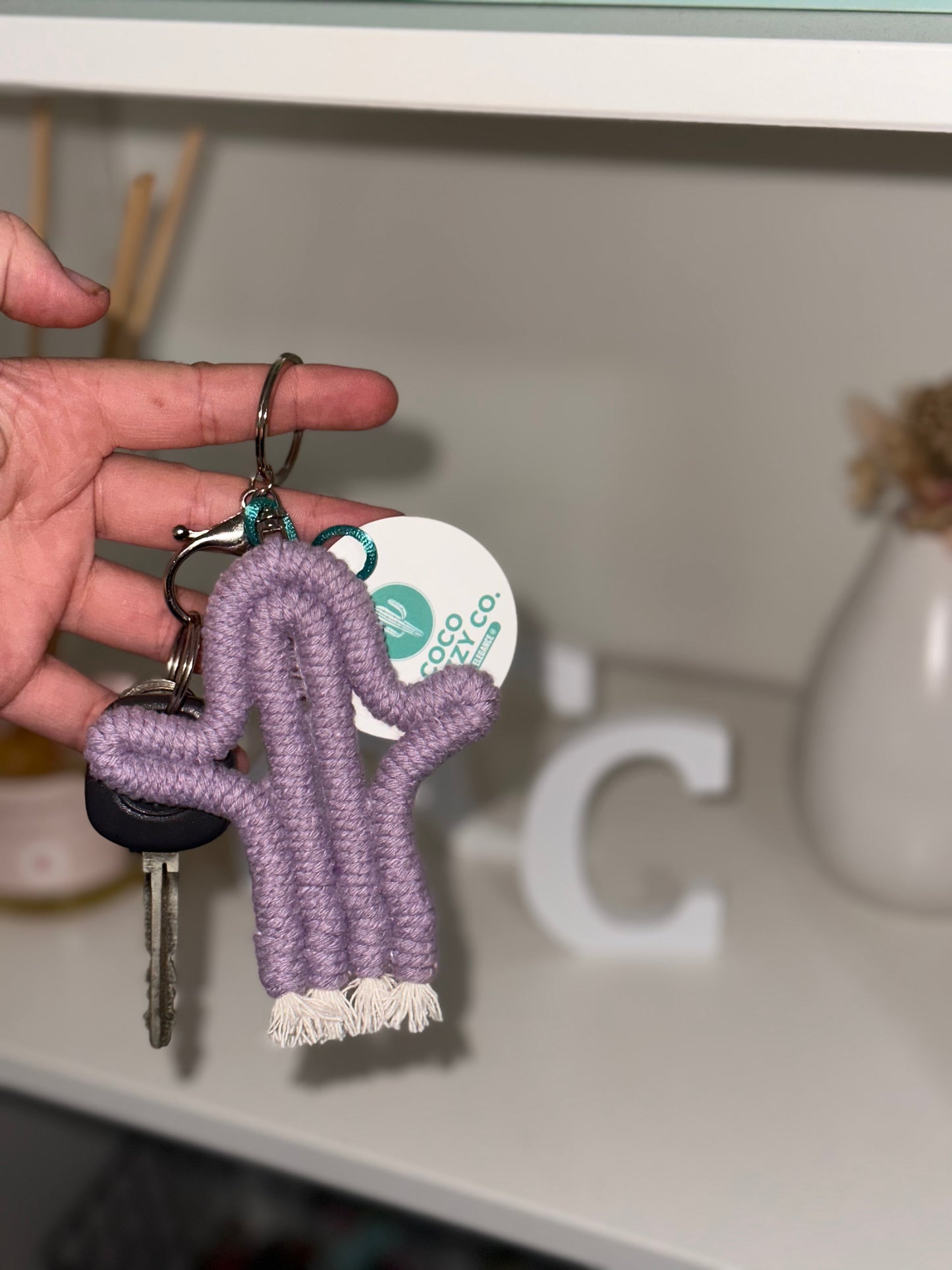 Cactus key chain